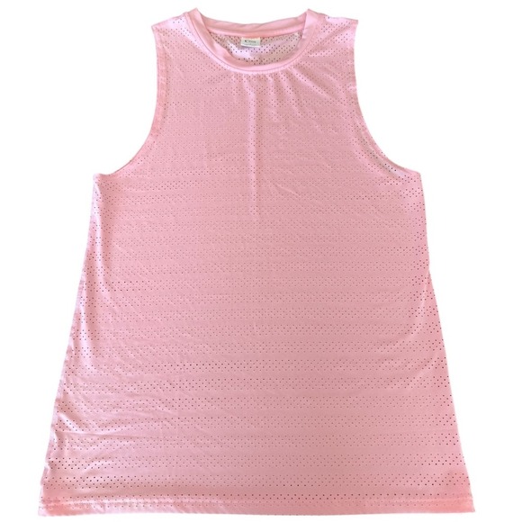 Zyia Active Women's Blossom Chill Perforated Tank Top Athleisure Pink Large - Picture 1 of 5